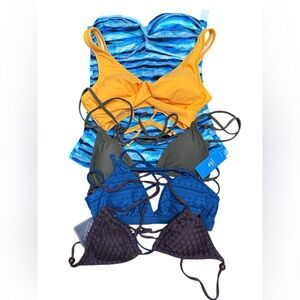 Women’s Swimsuit Tops Lot of 5 Size Small H12